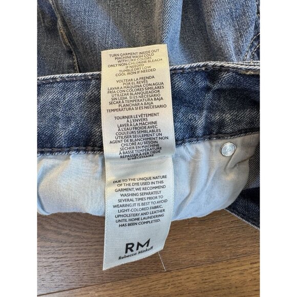 NWT Rebecca Minkoff High Waist Wide Leg Jeans Indigo Size 6P - Picture 12 of 13